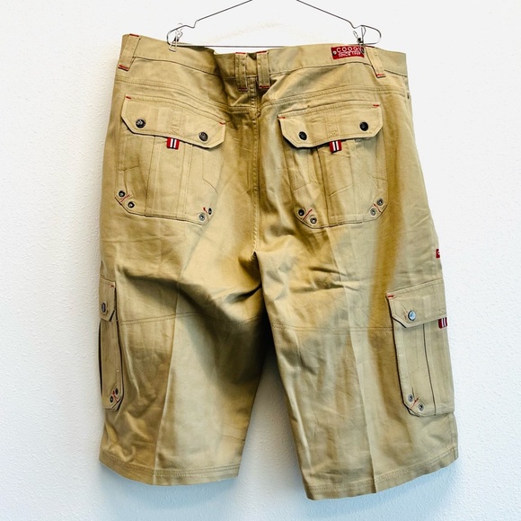 COOGI Mens Khaki Cargo Shorts - Picture 3 of 9
